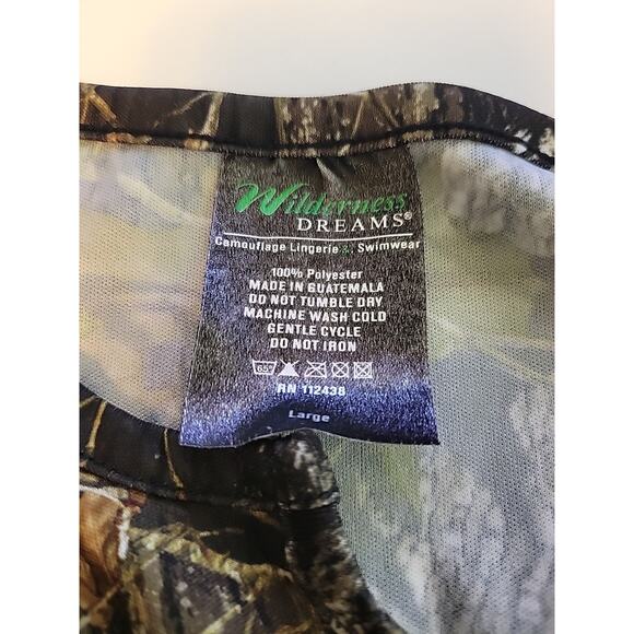 Wilderness Dreams Multicolor Camo 3/4 Sleeve Nightgown Coverup Women's Large - Picture 11 of 11